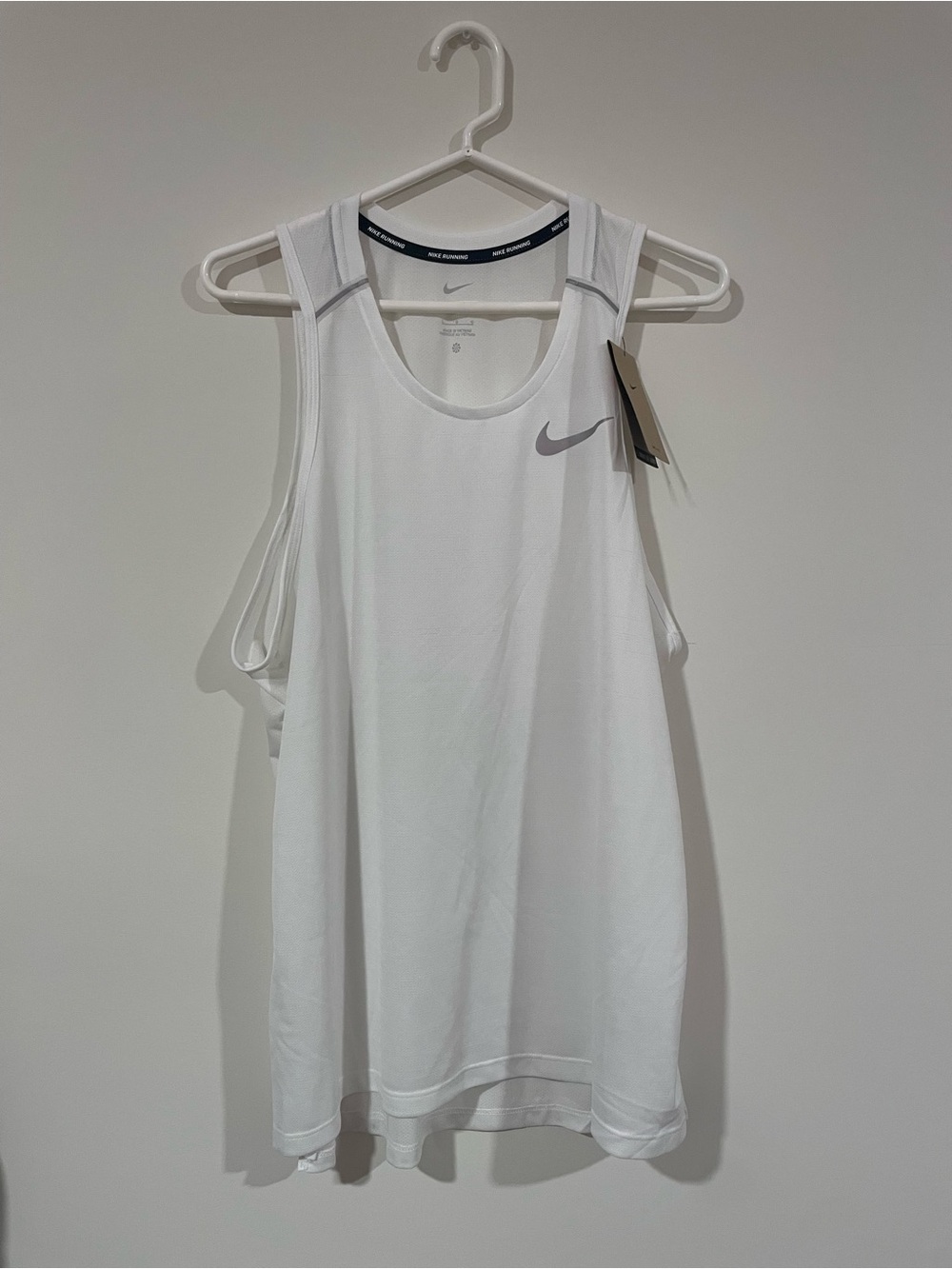 Nike Men’s White Dri-FIT Athletic Tank Top